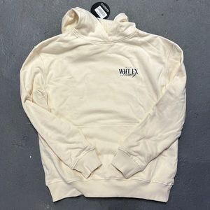 WHITE FOX size small sweatshirt (in color classic cream)